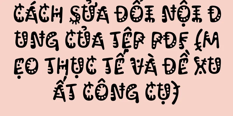Cách sửa đổi nội dung của tệp PDF (mẹo thực tế và đề xuất công cụ)