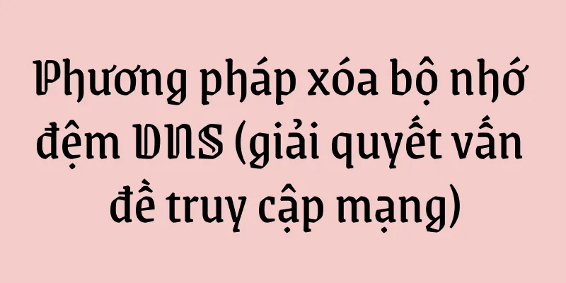 Phương pháp xóa bộ nhớ đệm DNS (giải quyết vấn đề truy cập mạng)