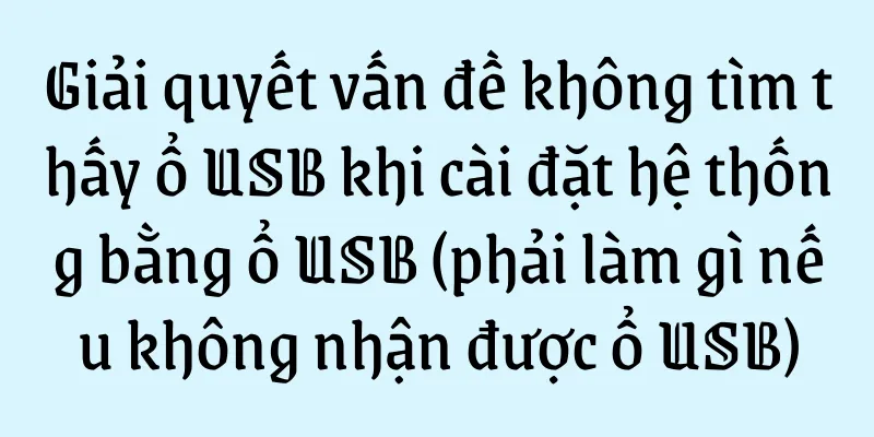 Giải quyết vấn đề không tìm thấy ổ USB khi cài đặt hệ thống bằng ổ USB (phải làm gì nếu không nhận được ổ USB)