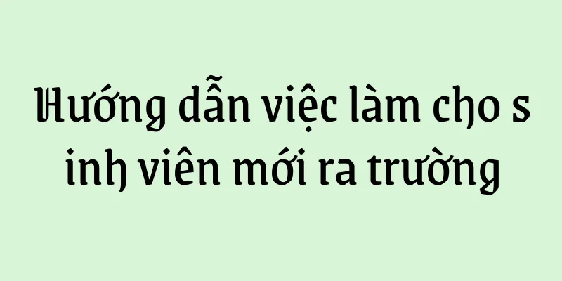 Hướng dẫn việc làm cho sinh viên mới ra trường
