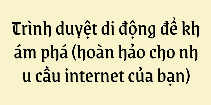 Trình duyệt di động để khám phá (hoàn hảo cho nhu cầu internet của bạn)
