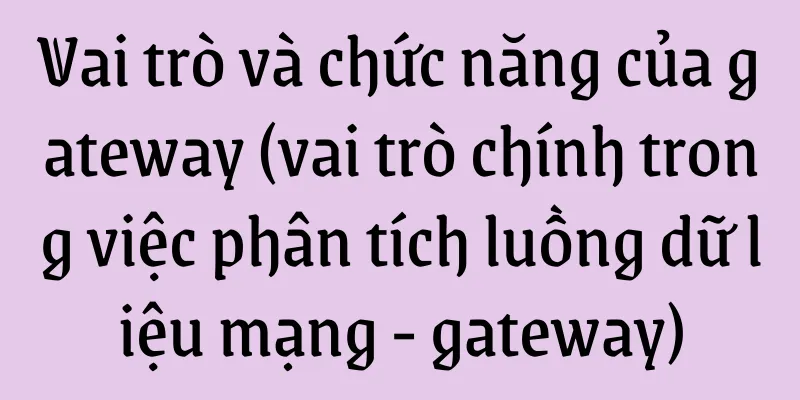 Vai trò và chức năng của gateway (vai trò chính trong việc phân tích luồng dữ liệu mạng - gateway)