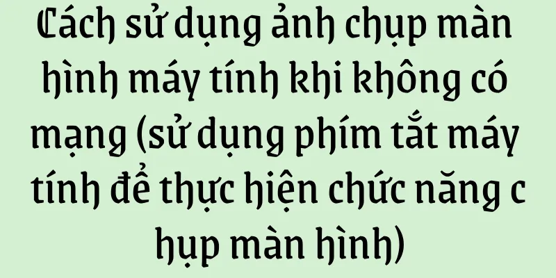 Cách sử dụng ảnh chụp màn hình máy tính khi không có mạng (sử dụng phím tắt máy tính để thực hiện chức năng chụp màn hình)