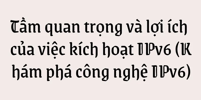 Tầm quan trọng và lợi ích của việc kích hoạt IPv6 (Khám phá công nghệ IPv6)