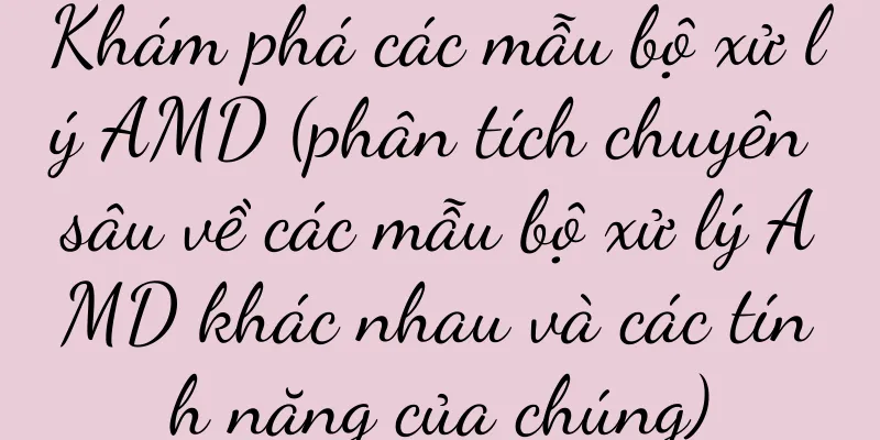 Khám phá các mẫu bộ xử lý AMD (phân tích chuyên sâu về các mẫu bộ xử lý AMD khác nhau và các tính năng của chúng)