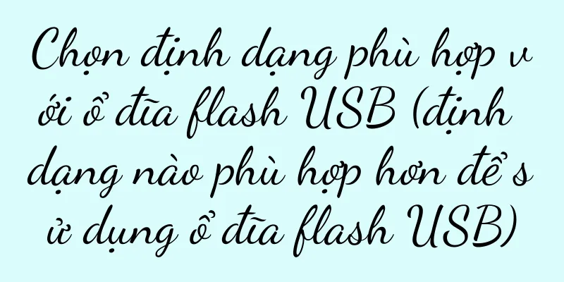 Chọn định dạng phù hợp với ổ đĩa flash USB (định dạng nào phù hợp hơn để sử dụng ổ đĩa flash USB)