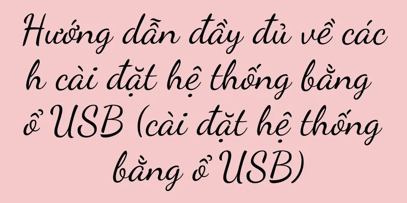Hướng dẫn đầy đủ về cách cài đặt hệ thống bằng ổ USB (cài đặt hệ thống bằng ổ USB)