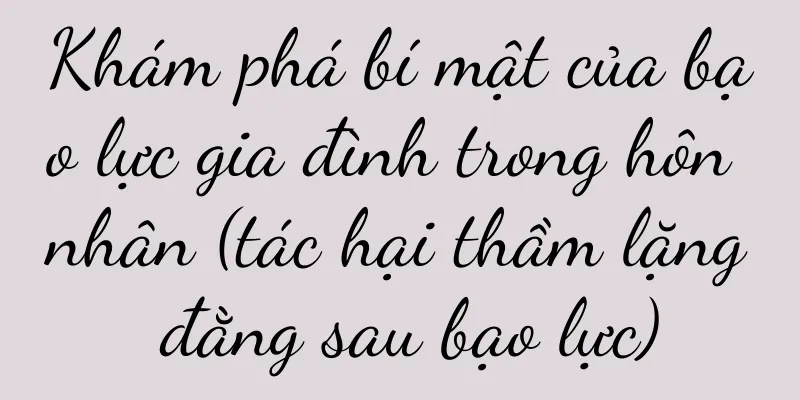 Khám phá bí mật của bạo lực gia đình trong hôn nhân (tác hại thầm lặng đằng sau bạo lực)