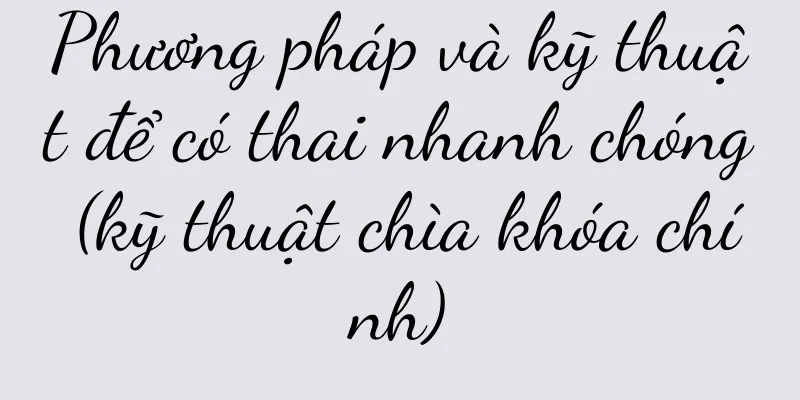 Phương pháp và kỹ thuật để có thai nhanh chóng (kỹ thuật chìa khóa chính)