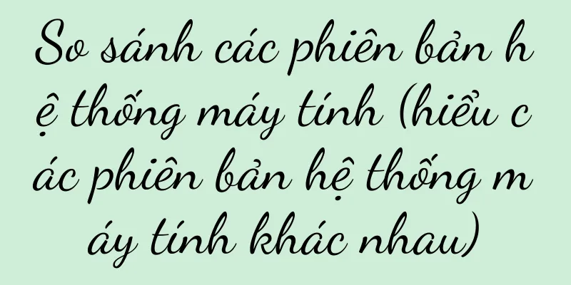 So sánh các phiên bản hệ thống máy tính (hiểu các phiên bản hệ thống máy tính khác nhau)