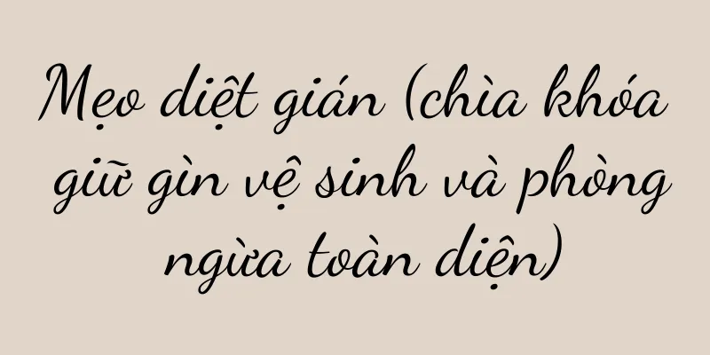 Mẹo diệt gián (chìa khóa giữ gìn vệ sinh và phòng ngừa toàn diện)