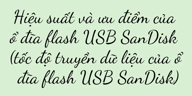 Hiệu suất và ưu điểm của ổ đĩa flash USB SanDisk (tốc độ truyền dữ liệu của ổ đĩa flash USB SanDisk)