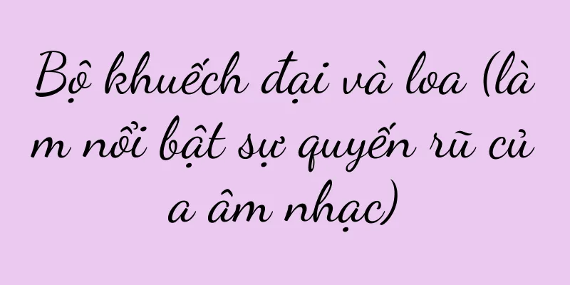 Bộ khuếch đại và loa (làm nổi bật sự quyến rũ của âm nhạc)