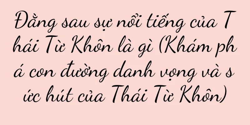 Đằng sau sự nổi tiếng của Thái Từ Khôn là gì (Khám phá con đường danh vọng và sức hút của Thái Từ Khôn)