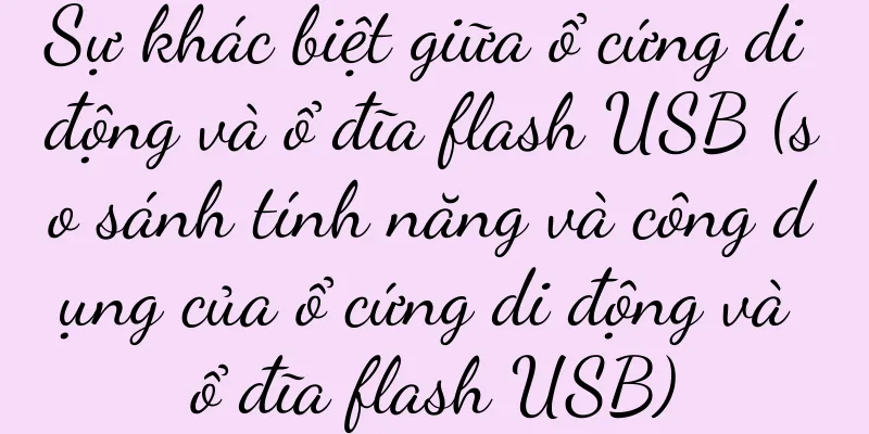 Sự khác biệt giữa ổ cứng di động và ổ đĩa flash USB (so sánh tính năng và công dụng của ổ cứng di động và ổ đĩa flash USB)