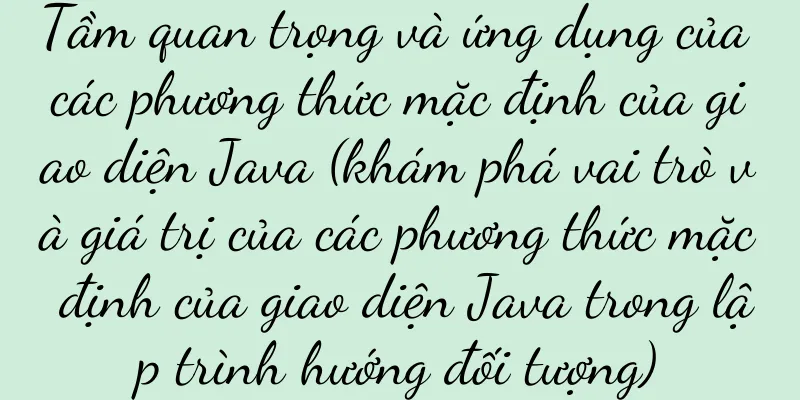 Tầm quan trọng và ứng dụng của các phương thức mặc định của giao diện Java (khám phá vai trò và giá trị của các phương thức mặc định của giao diện Java trong lập trình hướng đối tượng)