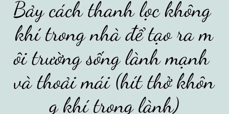 Bảy cách thanh lọc không khí trong nhà để tạo ra môi trường sống lành mạnh và thoải mái (hít thở không khí trong lành)