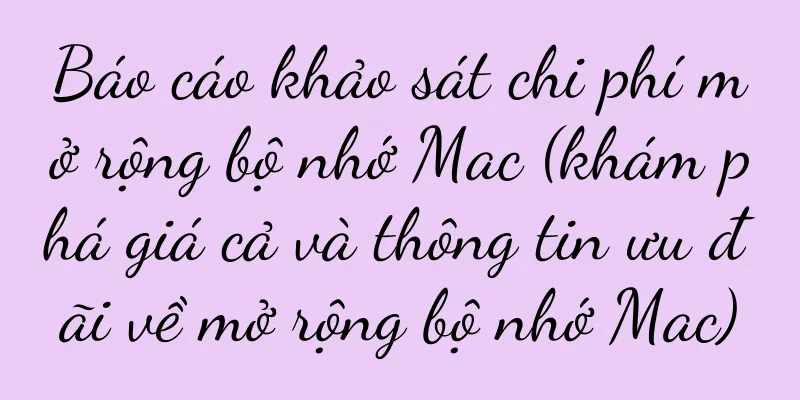 Báo cáo khảo sát chi phí mở rộng bộ nhớ Mac (khám phá giá cả và thông tin ưu đãi về mở rộng bộ nhớ Mac)