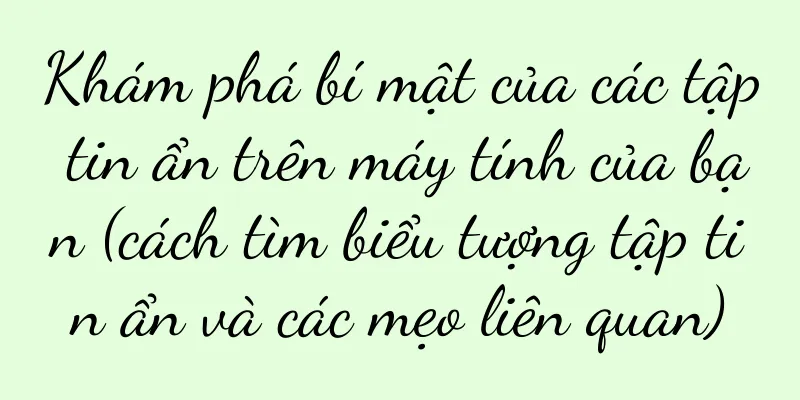 Khám phá bí mật của các tập tin ẩn trên máy tính của bạn (cách tìm biểu tượng tập tin ẩn và các mẹo liên quan)
