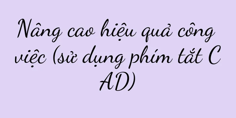 Nâng cao hiệu quả công việc (sử dụng phím tắt CAD)