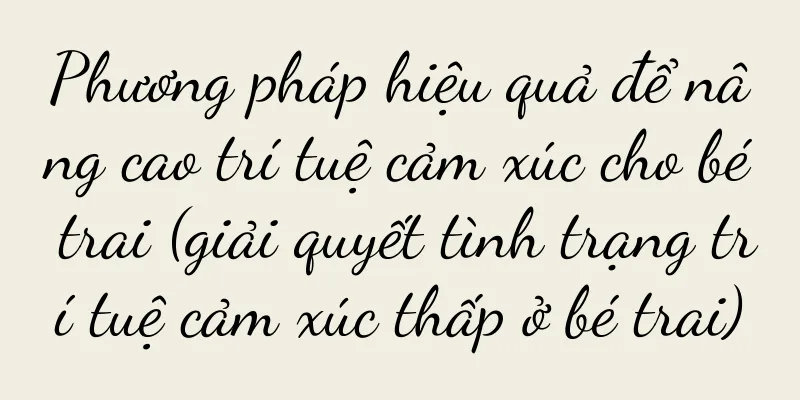 Phương pháp hiệu quả để nâng cao trí tuệ cảm xúc cho bé trai (giải quyết tình trạng trí tuệ cảm xúc thấp ở bé trai)