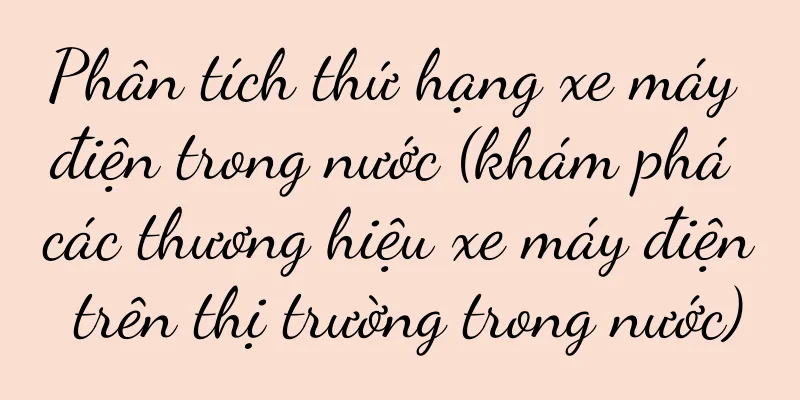 Phân tích thứ hạng xe máy điện trong nước (khám phá các thương hiệu xe máy điện trên thị trường trong nước)