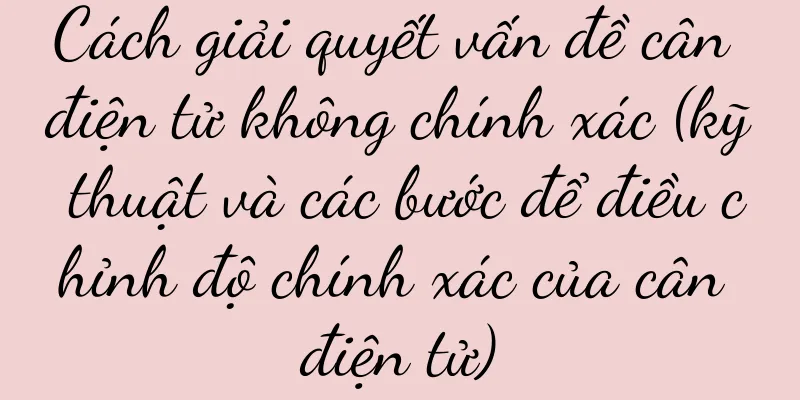 Cách giải quyết vấn đề cân điện tử không chính xác (kỹ thuật và các bước để điều chỉnh độ chính xác của cân điện tử)