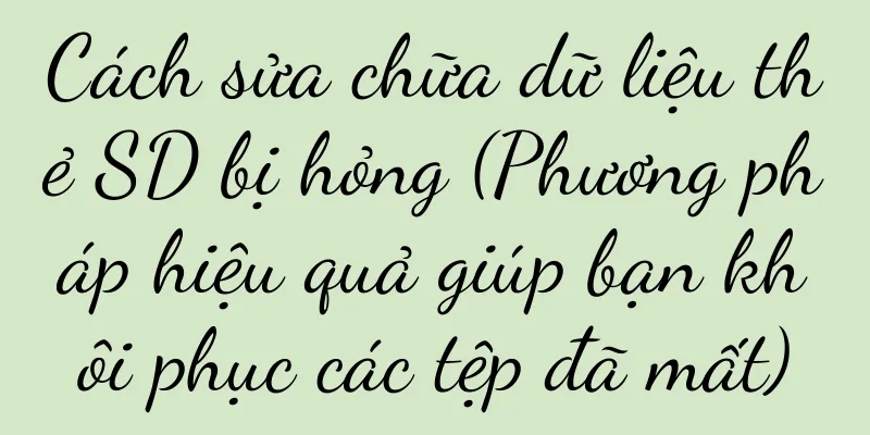 Cách sửa chữa dữ liệu thẻ SD bị hỏng (Phương pháp hiệu quả giúp bạn khôi phục các tệp đã mất)