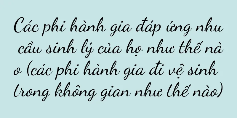 Các phi hành gia đáp ứng nhu cầu sinh lý của họ như thế nào (các phi hành gia đi vệ sinh trong không gian như thế nào)