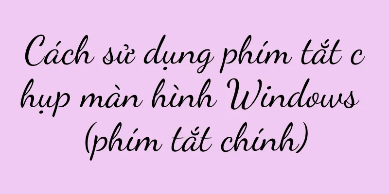Cách sử dụng phím tắt chụp màn hình Windows (phím tắt chính)