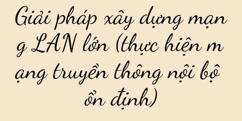 Giải pháp xây dựng mạng LAN lớn (thực hiện mạng truyền thông nội bộ ổn định)