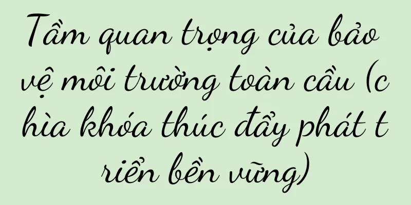 Tầm quan trọng của bảo vệ môi trường toàn cầu (chìa khóa thúc đẩy phát triển bền vững)
