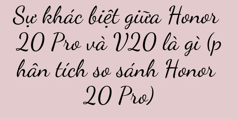 Sự khác biệt giữa Honor 20 Pro và V20 là gì (phân tích so sánh Honor 20 Pro)