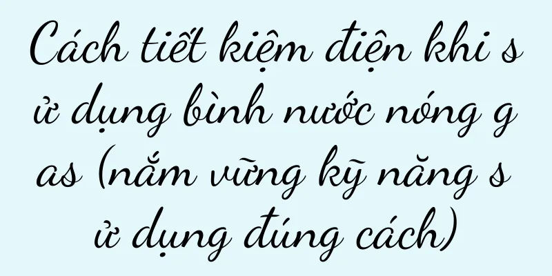 Cách tiết kiệm điện khi sử dụng bình nước nóng gas (nắm vững kỹ năng sử dụng đúng cách)