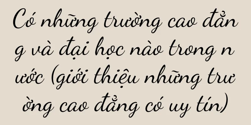 Có những trường cao đẳng và đại học nào trong nước (giới thiệu những trường cao đẳng có uy tín)