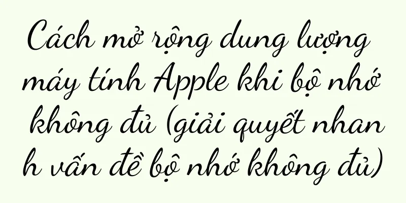 Cách mở rộng dung lượng máy tính Apple khi bộ nhớ không đủ (giải quyết nhanh vấn đề bộ nhớ không đủ)