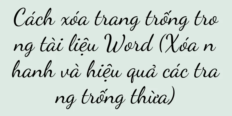 Cách xóa trang trống trong tài liệu Word (Xóa nhanh và hiệu quả các trang trống thừa)