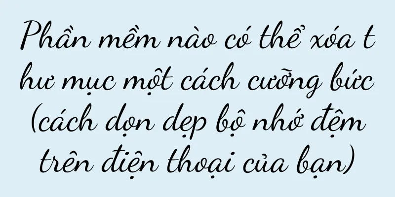 Phần mềm nào có thể xóa thư mục một cách cưỡng bức (cách dọn dẹp bộ nhớ đệm trên điện thoại của bạn)