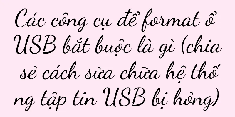 Các công cụ để format ổ USB bắt buộc là gì (chia sẻ cách sửa chữa hệ thống tập tin USB bị hỏng)