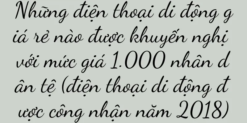 Những điện thoại di động giá rẻ nào được khuyến nghị với mức giá 1.000 nhân dân tệ (điện thoại di động được công nhận năm 2018)