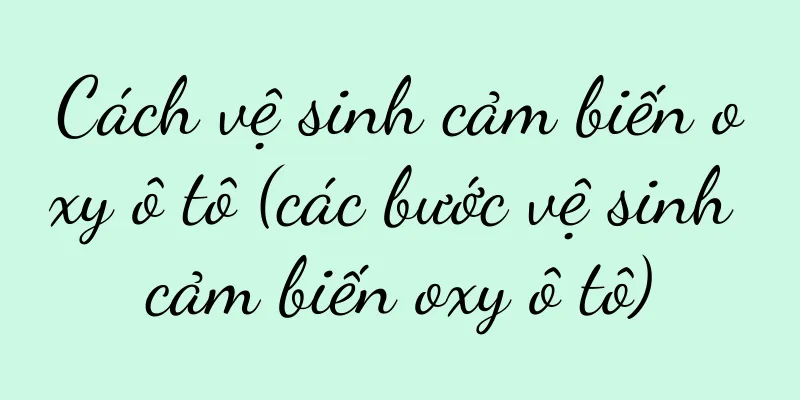 Cách vệ sinh cảm biến oxy ô tô (các bước vệ sinh cảm biến oxy ô tô)