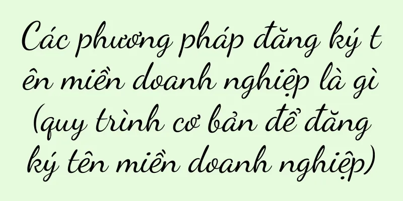 Các phương pháp đăng ký tên miền doanh nghiệp là gì (quy trình cơ bản để đăng ký tên miền doanh nghiệp)
