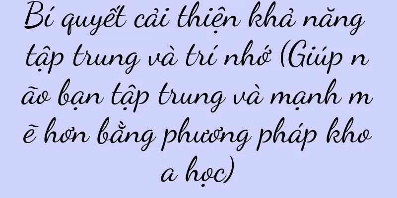 Bí quyết cải thiện khả năng tập trung và trí nhớ (Giúp não bạn tập trung và mạnh mẽ hơn bằng phương pháp khoa học)