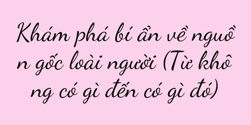 Khám phá bí ẩn về nguồn gốc loài người (Từ không có gì đến có gì đó)