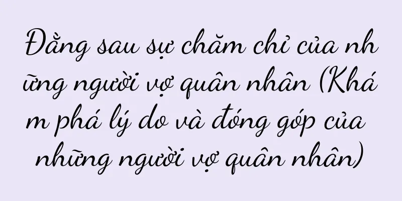 Đằng sau sự chăm chỉ của những người vợ quân nhân (Khám phá lý do và đóng góp của những người vợ quân nhân)
