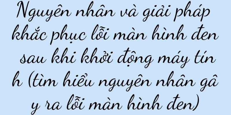 Nguyên nhân và giải pháp khắc phục lỗi màn hình đen sau khi khởi động máy tính (tìm hiểu nguyên nhân gây ra lỗi màn hình đen)