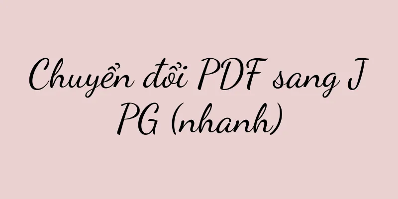 Chuyển đổi PDF sang JPG (nhanh)