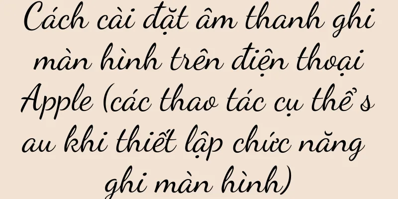 Cách cài đặt âm thanh ghi màn hình trên điện thoại Apple (các thao tác cụ thể sau khi thiết lập chức năng ghi màn hình)