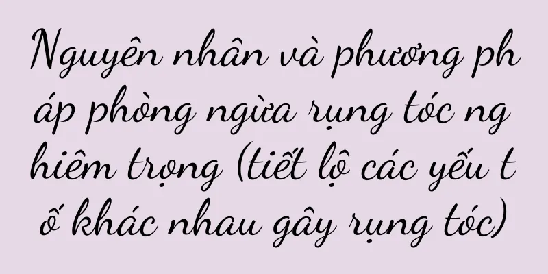 Nguyên nhân và phương pháp phòng ngừa rụng tóc nghiêm trọng (tiết lộ các yếu tố khác nhau gây rụng tóc)