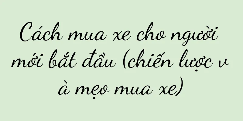 Cách mua xe cho người mới bắt đầu (chiến lược và mẹo mua xe)